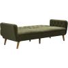 imageNovogratz Tallulah Memory Foam Futon Blue VelvetGreen