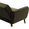 imageNovogratz Tallulah Memory Foam Futon Blue VelvetGreen