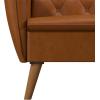 imageNovogratz Tallulah Memory Foam Futon Couch Bed Futon Sofa Bed  Tan Basket WeaveCamel