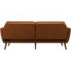 imageNovogratz Tallulah Memory Foam Futon Couch Bed Futon Sofa Bed  Tan Basket WeaveCamel