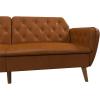 imageNovogratz Tallulah Memory Foam Futon Couch Bed Futon Sofa Bed  Tan Basket WeaveCamel