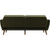 imageNovogratz Tallulah Memory Foam Futon Couch Bed Futon Sofa Bed  Tan Basket WeaveGreen