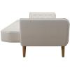 imageNovogratz Tallulah Memory Foam Futon Couch Bed Futon Sofa Bed  Tan Basket WeaveIvory Boucle