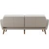 imageNovogratz Tallulah Memory Foam Futon Couch Bed Futon Sofa Bed  Tan Basket WeaveIvory Boucle