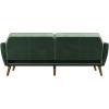 imageNovogratz Tallulah Memory Foam Futon Couch Bed Futon Sofa Bed  Tan Basket WeaveLight Green