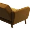imageNovogratz Tallulah Memory Foam Futon Couch Bed Futon Sofa Bed  Tan Basket WeaveMustard