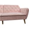 imageNovogratz Tallulah Memory Foam Futon Couch Bed Futon Sofa Bed  Tan Basket WeavePink