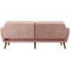 imageNovogratz Tallulah Memory Foam Futon Couch Bed Futon Sofa Bed  Tan Basket WeavePink