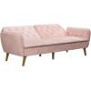 imageNovogratz Tallulah Memory Foam Futon Couch Bed Futon Sofa Bed  Tan Basket WeavePink