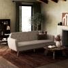 imageNovogratz Tallulah Memory Foam Futon Couch Bed Futon Sofa Bed  Tan Basket WeaveTan Basket Weave