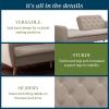 imageNovogratz Tallulah Memory Foam Futon Couch Bed Futon Sofa Bed  Tan Basket WeaveTan Basket Weave