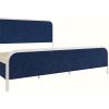 imageNovogratz Tallulah Platform Bed Frame with Upholstered Headboard King Navy
