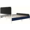 imageNovogratz Tallulah Platform Bed Frame with Upholstered Headboard King Navy
