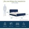 imageNovogratz Tallulah Platform Bed Frame with Upholstered Headboard King Navy