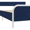 imageNovogratz Tallulah Platform Bed Frame with Upholstered Headboard Queen Navy