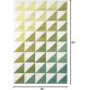 imageNovogratz by Momeni Delmar Collection Agatha Side Triangles Area Rug 36quot x 56quot PinkLime