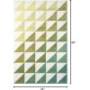 imageNovogratz by Momeni Delmar Collection Agatha Side Triangles Area Rug 36quot x 56quot PinkLime