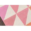 imageNovogratz by Momeni Delmar Collection Agatha Side Triangles Area Rug 36quot x 56quot PinkPink