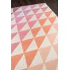 imageNovogratz by Momeni Delmar Collection Agatha Side Triangles Area Rug 36quot x 56quot PinkPink