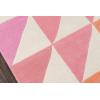 imageNovogratz by Momeni Delmar Collection Agatha Side Triangles Area Rug 36quot x 56quot PinkPink