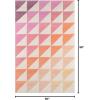 imageNovogratz by Momeni Delmar Collection Agatha Side Triangles Area Rug 36quot x 56quot PinkPink
