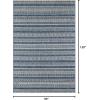 imageNovogratz by Momeni Villa Collection Tuscany Indoor Outdoor Blue Area Rug 20quot x 30quot Sized Mat for Pool Patio Porch Entryway Balcony and BathroomBlue