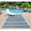 imageNovogratz by Momeni Villa Collection Tuscany Indoor Outdoor Blue Area Rug 20quot x 30quot Sized Mat for Pool Patio Porch Entryway Balcony and BathroomBlue