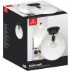 imageNovogratz x Globe Chelsea 1Light Flush Mount Ceiling Light Soft Matte Brass Opal Glass Shade61097Black