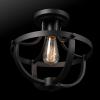 imageNovogratz x Globe Chelsea 1Light Flush Mount Ceiling Light Soft Matte Brass Opal Glass Shade61097Matte Black