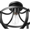 imageNovogratz x Globe Chelsea 1Light Flush Mount Ceiling Light Soft Matte Brass Opal Glass Shade61097Matte Black