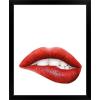 imageThe Novogratz Kiss II White Framed Art Print 15quotx18quotx1quotBlack Frame