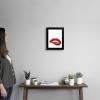 imageThe Novogratz Kiss II White Framed Art Print 15quotx18quotx1quotBlack Frame