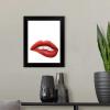 imageThe Novogratz Kiss II White Framed Art Print 15quotx18quotx1quotBlack Frame
