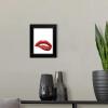 imageThe Novogratz Kiss II White Framed Art Print 15quotx18quotx1quotBlack Frame