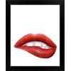 imageThe Novogratz Kiss II White Framed Art Print 15quotx18quotx1quotBlack Frame