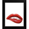 imageThe Novogratz Kiss II White Framed Art Print 15quotx18quotx1quotBlack Frame