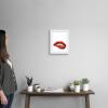 imageThe Novogratz Kiss II White Framed Art Print 15quotx18quotx1quotWhite Frame