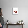 imageThe Novogratz Kiss II White Framed Art Print 15quotx18quotx1quotWhite Frame
