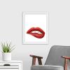 imageThe Novogratz Kiss II White Framed Art Print 15quotx18quotx1quotWhite Frame