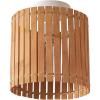 imageGLOBE Electric 65790 1Light Flush Mount Ceiling Light Matte Brass Cream Rattan ShadeBali