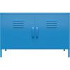 imageNovogratz Cache 2 Door Metal Locker Accent Storage Cabinet Blue