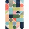 imageNovogratz Delmar Collection Wright Area Rug Multicolor 36quot x 56quot Size Mat for Living Room Bedroom Bathroom Nursery Hallways and Home OfficeRectangular