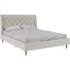 imageNovogratz Her Majesty Tufted Upholstered Bed Frame Full Pink LinenIvory