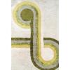 imageNovogratz Retro Collection Bullseye Shag Area Rug 20quot x 30quot BlueGreen