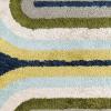 imageNovogratz Retro Collection Retro Wave Shag Area Rug 20quot x 30quot MulticolorMulti Color