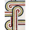 imageNovogratz Retro Collection Turnstyle Shag Area Rug 20quot x 30quot LavenderMulti Color