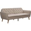 imageNovogratz Tallulah Memory Foam Futon Couch Bed Futon Sofa Bed  Tan Basket WeaveTan Basket Weave
