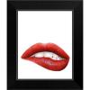 imageThe Novogratz Kiss II White Framed Art Print 15quotx18quotx1quotBlack Frame