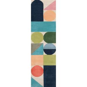 imageNovogratz Delmar Collection Wright Area Rug Multicolor 36quot x 56quot Size Mat for Living Room Bedroom Bathroom Nursery Hallways and Home OfficeRunner