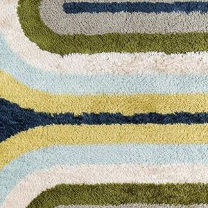imageNovogratz Retro Collection Retro Wave Shag Area Rug 20quot x 30quot MulticolorMulti Color